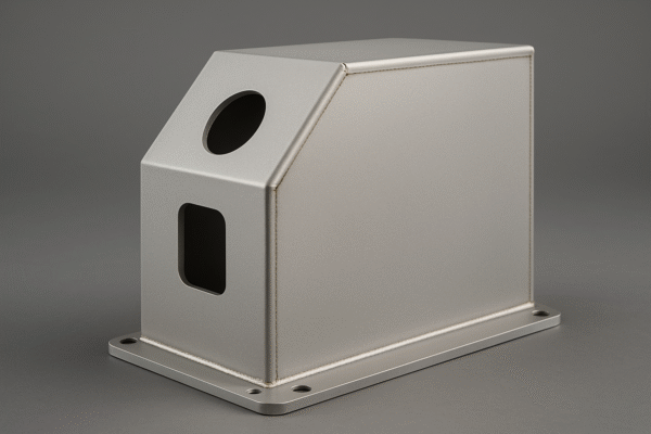 Precision sheet-metal welded enclosures and guards with clean seams