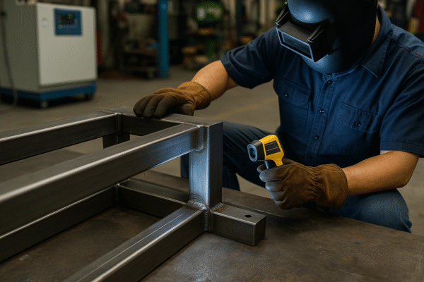 Sequence planning, interpass temperature control, and straightening for distortion management